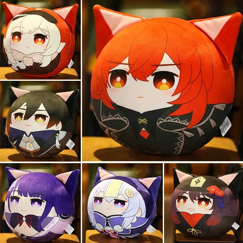 

10cm Genshin Impact Anime Game Slime Pendants Plush Toys Pillow Cushion Plush Dolls Kawaii Room Decoration Gifts for Friends