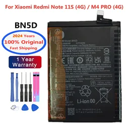 Batería Original Xiao Mi BN5D para Xiaomi Redmi Note 11 S, 11 S, Note11S, 4G, M4 Pro, M4Pro, 4G, 2024 mAh, 5000 años