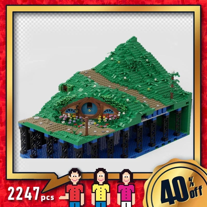 moc building blocks lord of the elves movie house  bricks blocks dwarf battle of the five