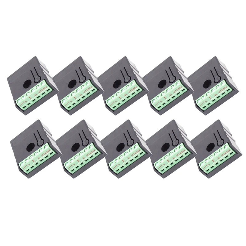 10Pcs Mini RF Wireless Remote Control Switch 12V-24V 1 Channel Rf Receiver 433Mhz Module Board