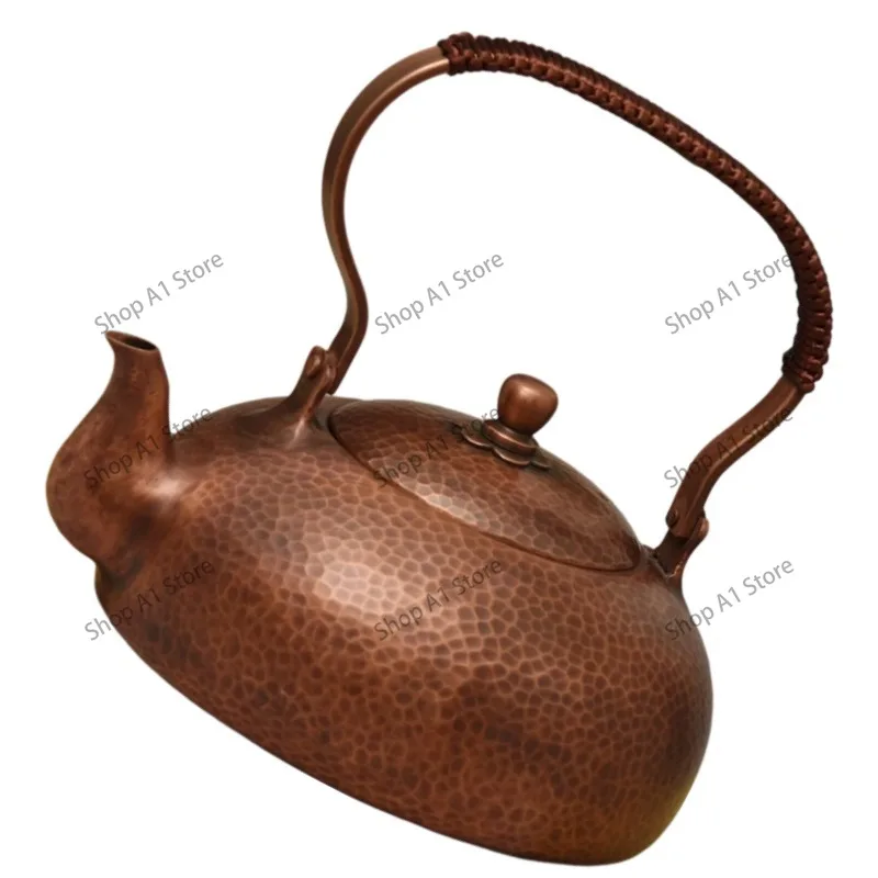 2000Ml large capacity, thickened pure copper pot, kettle, teapot, personalized tea art pot