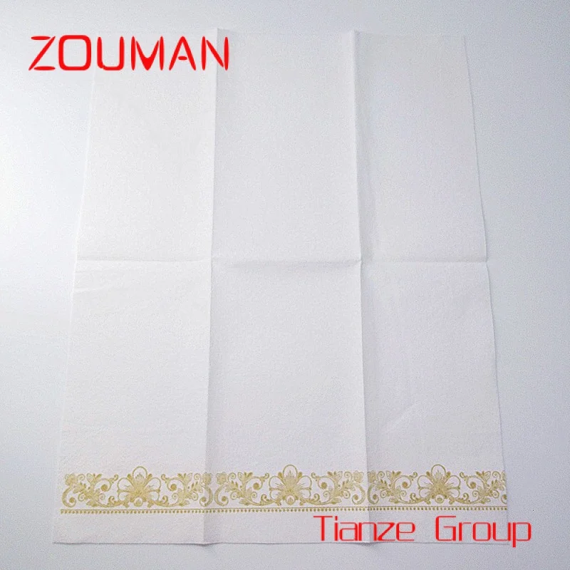 Custom , High quality Linen like High quality eco friendly disposable napkin serviette tissue for restaurant