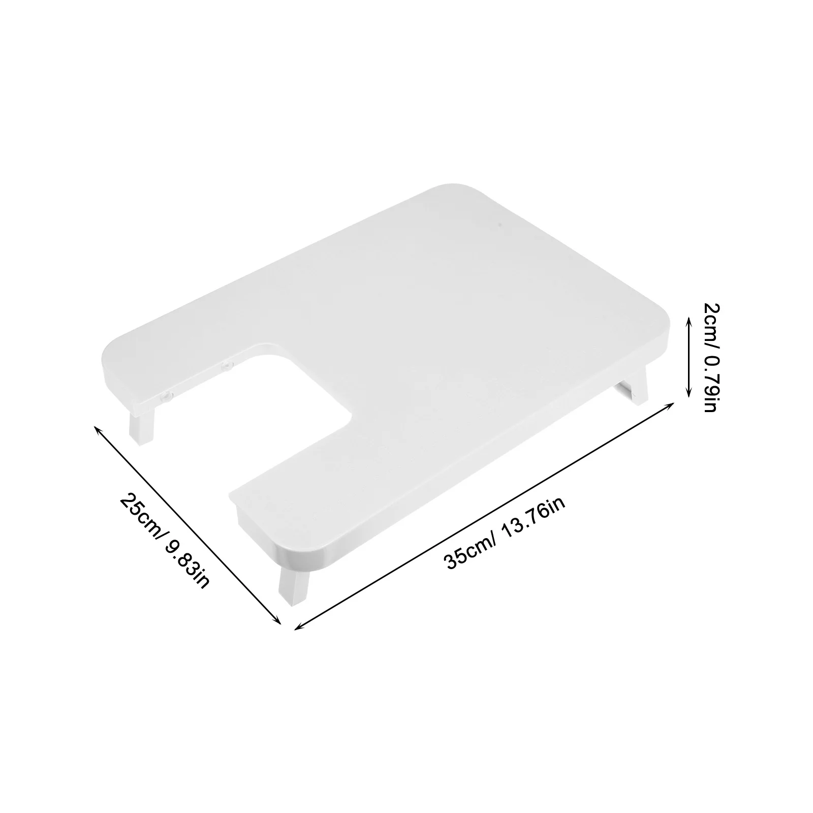 Mesa de extensão de máquina de costura universal, adequada para 505a, material plástico forte, acabamento suave, expansão ajustável de máquina de costura