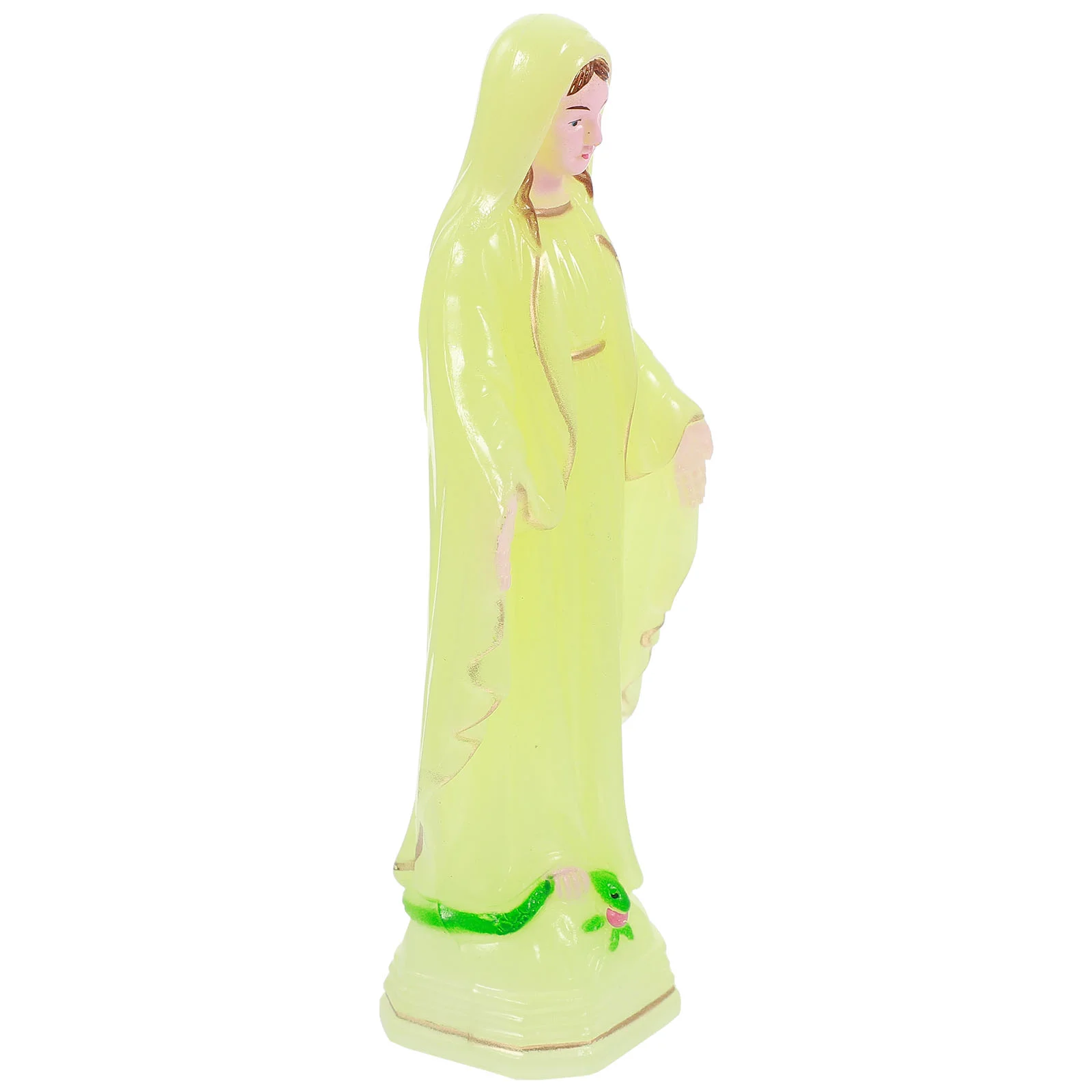 

Wedding Decor Our Lady of God Ornament Church Tabletop Adornment Virgin Mary Dining Religious Yellow Desktop Baby