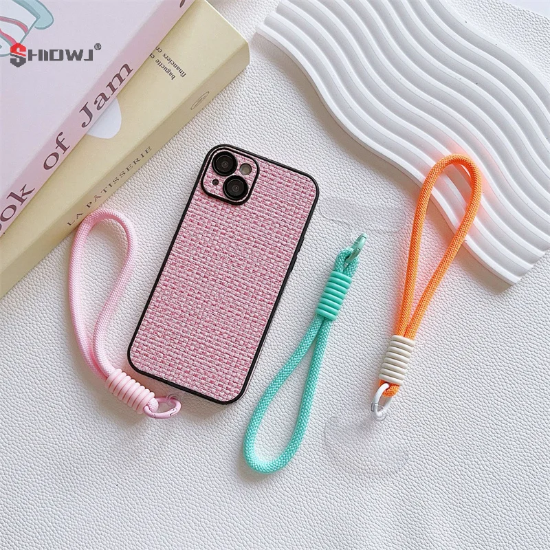Mobile Phone Lanyard Strap Hanging Chain Ring Cord With Patch Wrist Strap For Cell Phone Case Rope Keychain
