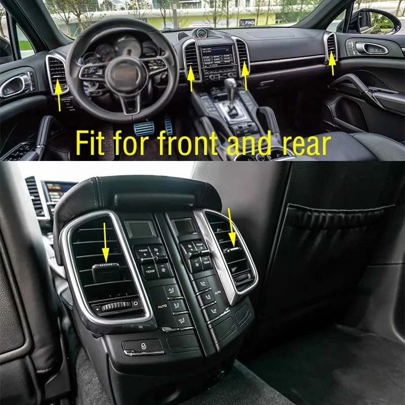 For Porsche Cayenne 2010 2011 2012-2017 Car Front Dashboard Air Conditioner Outlet A/C Rear Air Conditioning Vents Tab Clip Pick
