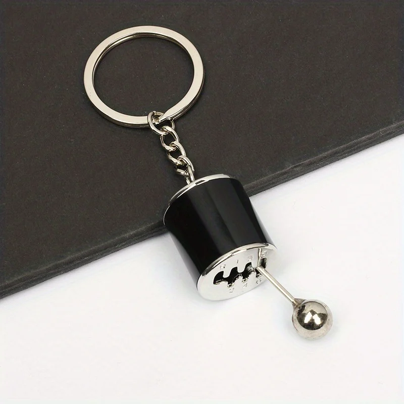 Mini Turbo Turbocharger Keychain Car-styling Keyring Gear Gearbox Pendant Keychain Stick Knobs Keyring Shift Metal Fidget Toys