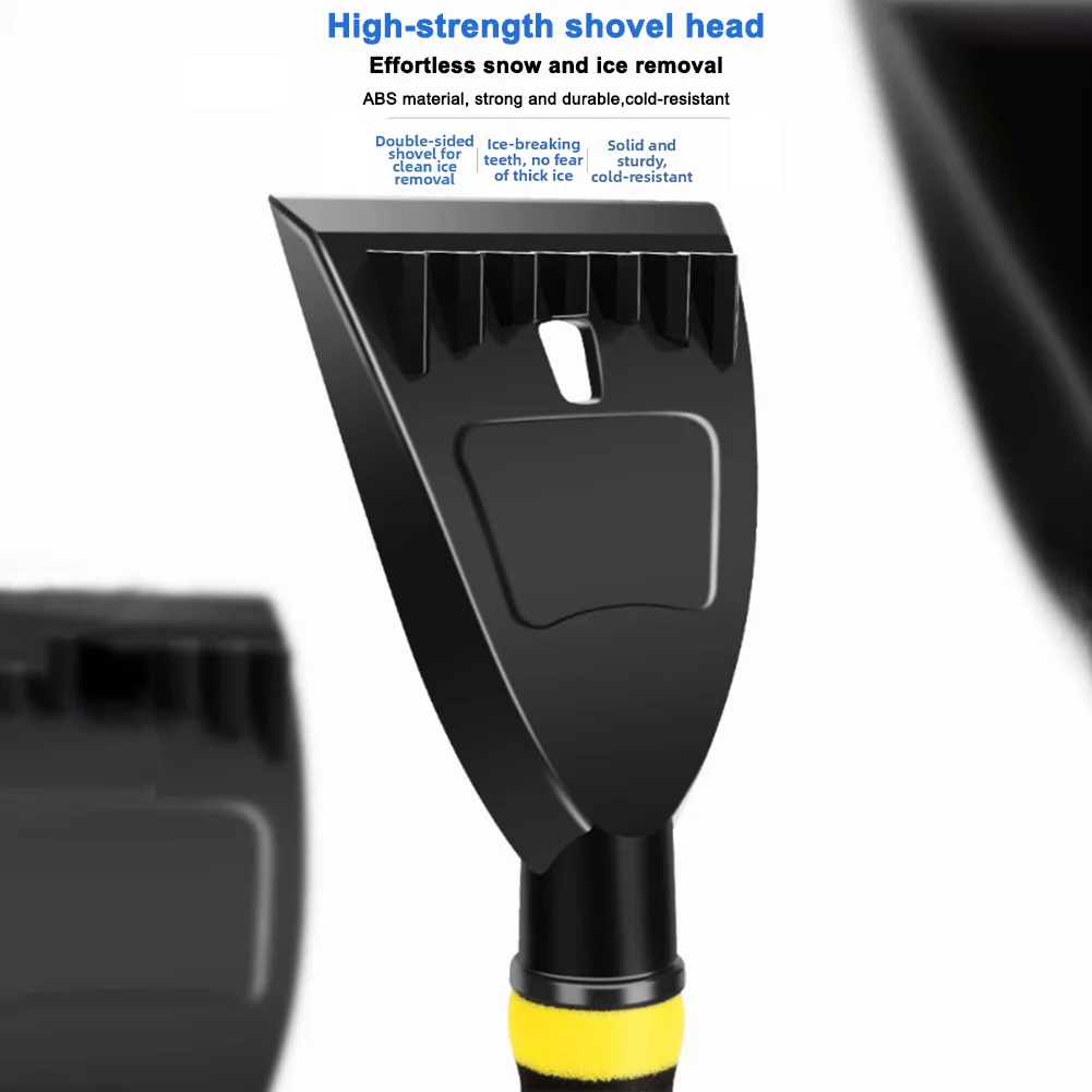 Multifunctional Shovel with Detachable Ice Scraper and Dense Bristle for Efficient Snow Removal and Easy Storage