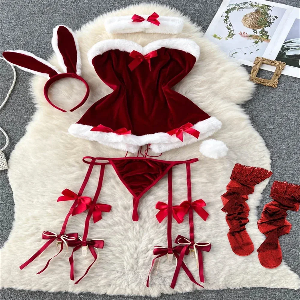 Female Sleevless Halter Playsuits Lace Sheer Open Crotch Lingerie Rompers Women Erotic Hollow Out Sexy Bodysuits Bow Jumpsuit