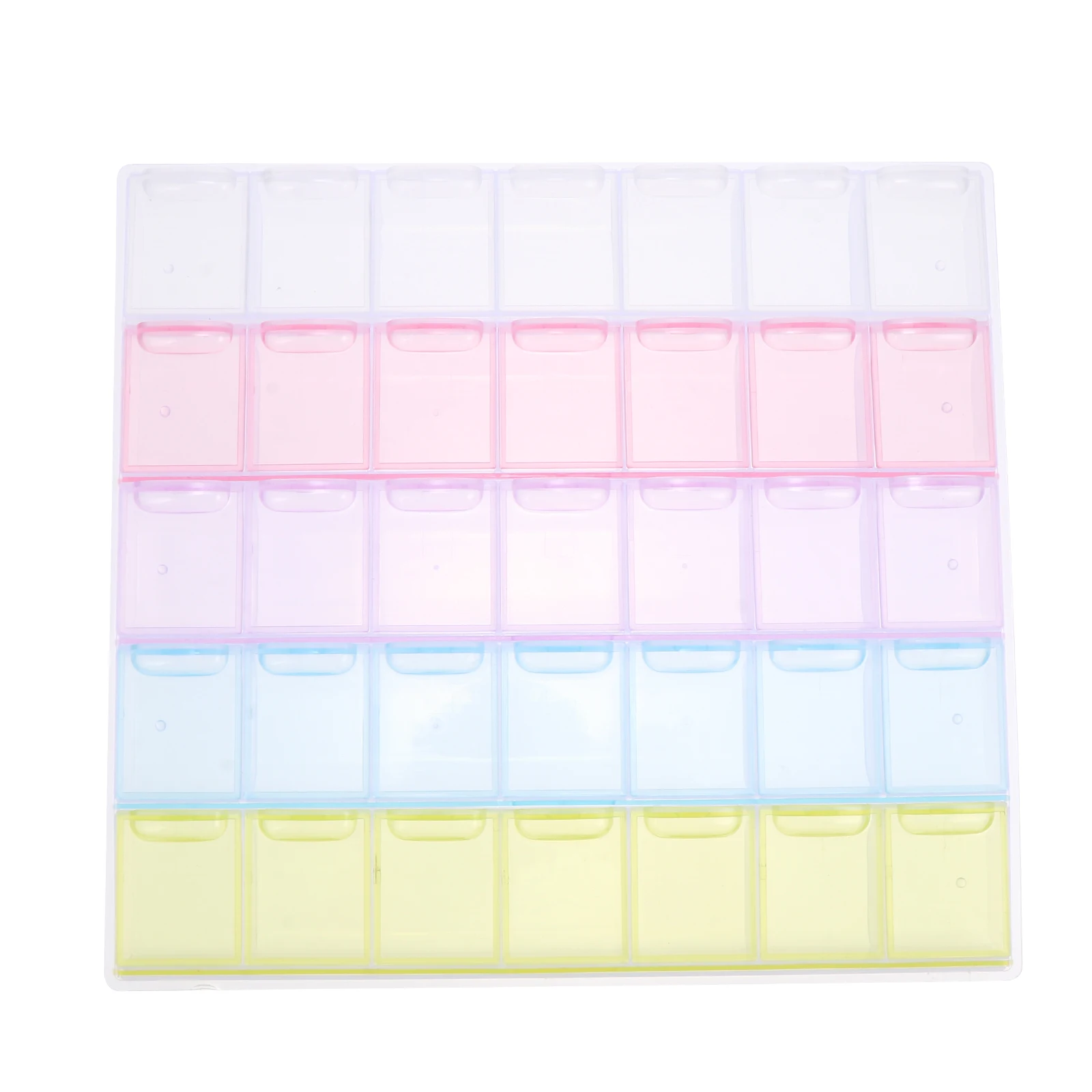 

Plastic 35 Diamonds Beads Sequins Storage Box Jewelry Glitter Powder Sequins Jewelry Storage Box Small Items Container