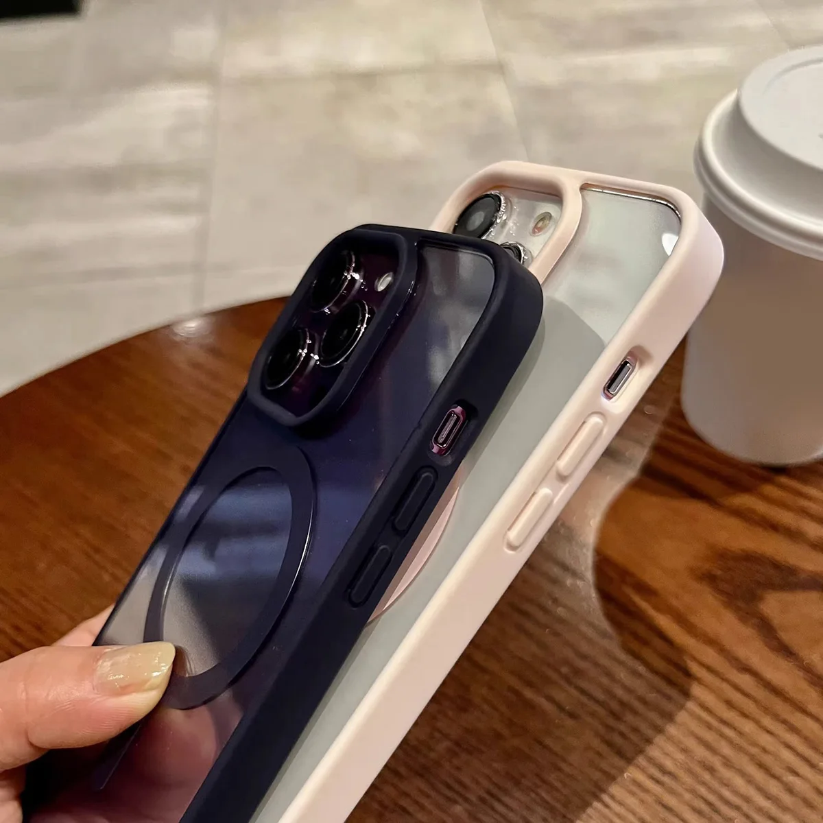 

For Magsafe Magnetic Wireless Charging Case for iPhone 17 Air 16 15 14 13 12 11 16 Pro Max Mini Plus Hard Acrylic Clear Cover