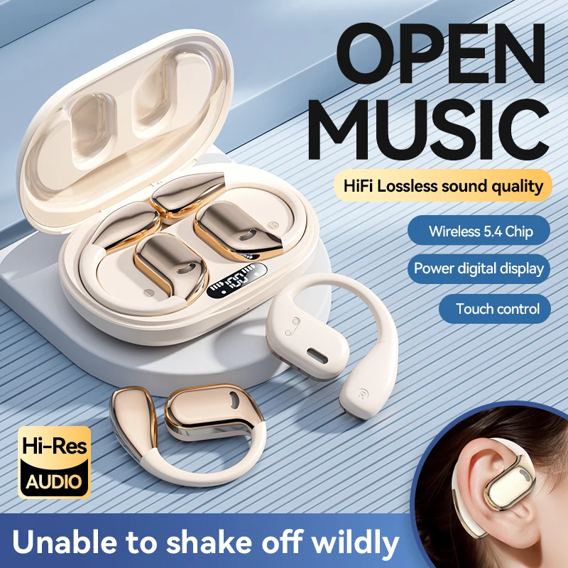 

Wireless Bluetooth earphones with ultra long battery life, Berlin sound effect, intelligent battery display, and digital display