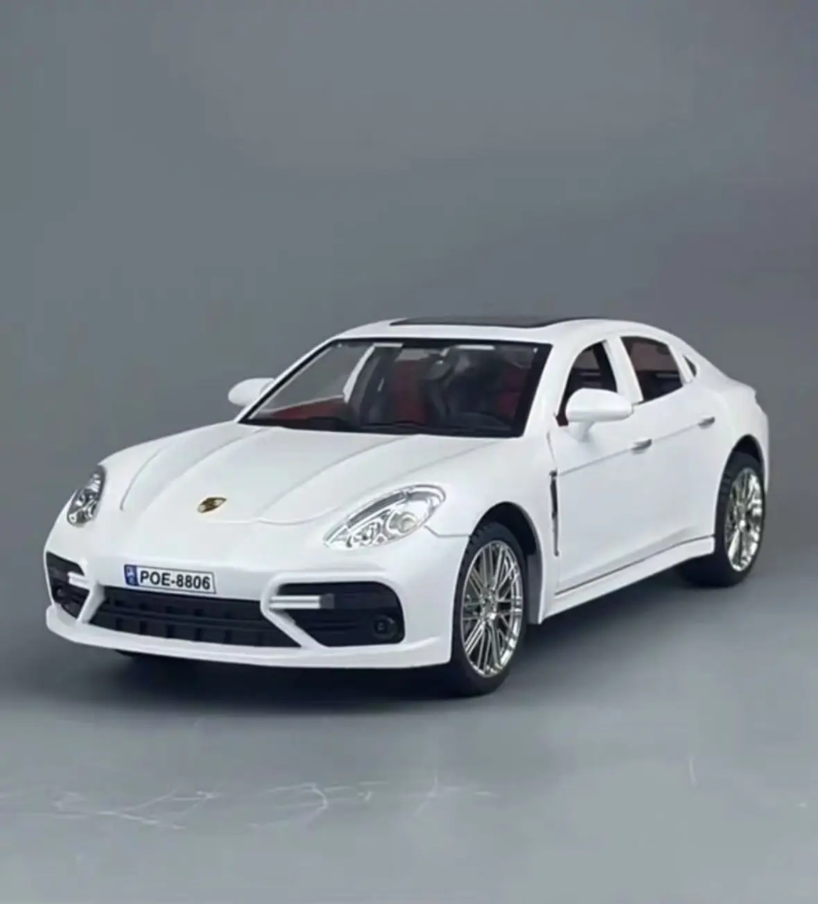 

1/18 модель автомобиля из сплава Porsche Paramela, имитация спортивной детской игрушечной машины, подарочная коллекция для мальчика