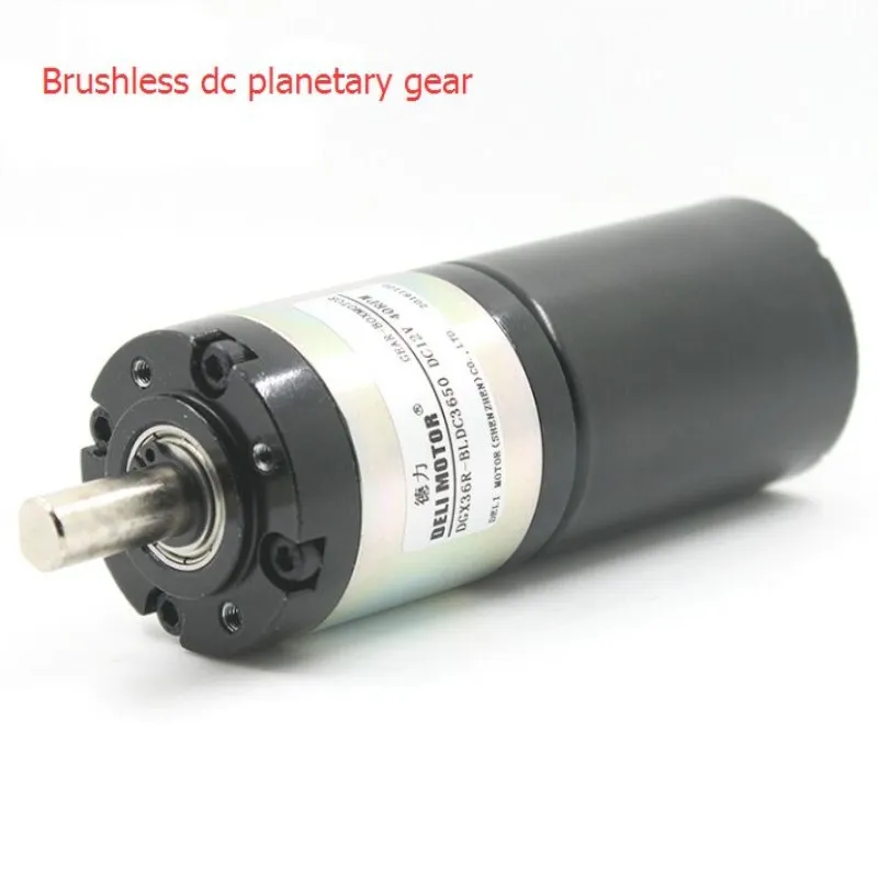 36MM DELI MOTOR Brushless DC Planetary Gear Motor DGX36 BL3650 12V 24V With Brake