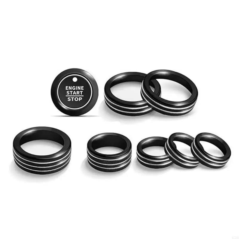 M76E-Bedienknopfverkleidungsabdeckungen aus Aluminiumringen zur Personalisierung der F150-Kabine – Detail 10