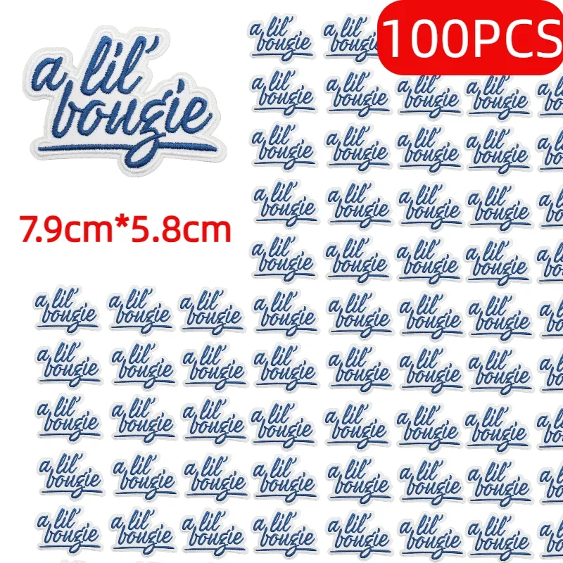 

10/50/100PCS Wholesale Set of Iron-on Patches Lots of English Entry Humor Style Emblem Clothing Accessories Badge