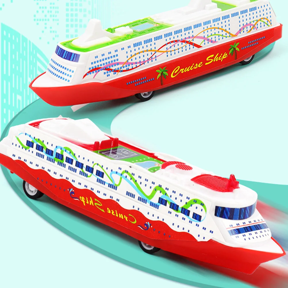 10 Pcs Cruise Toy Ship Pull Back Model Children’s Toys Cars for Toddlers 1-3 The Childrens