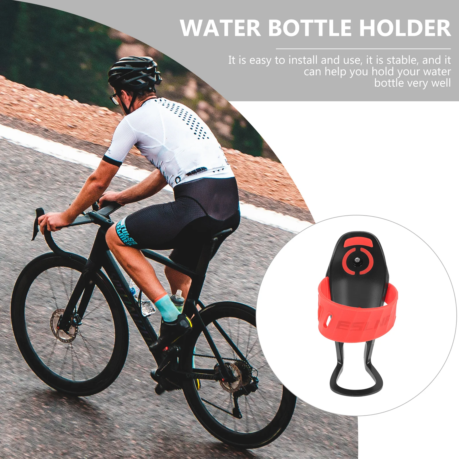 Stable Bike Bottle Racks Superior Material Meticulous Workmanship Good Touch Edges Around Bottle Prevent Dropping during Riding