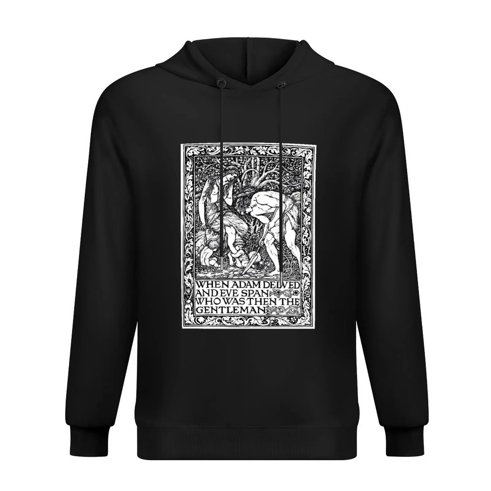 

When Adam Delved and Eve Span Hoodie men's clothing men's coat aesthetic clothing anime clothes oversized hoodie