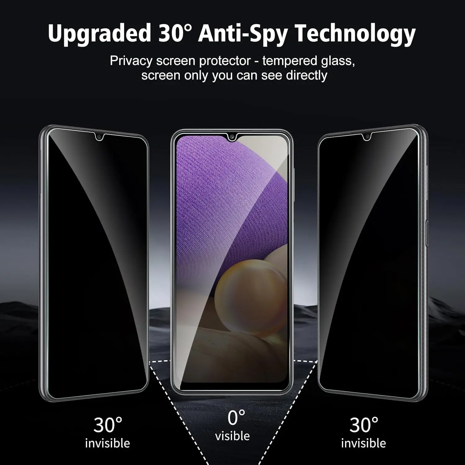 

For Samsung Galaxy A32 5G Anti Spy Tempered Glass Protector Privacy Screen Film