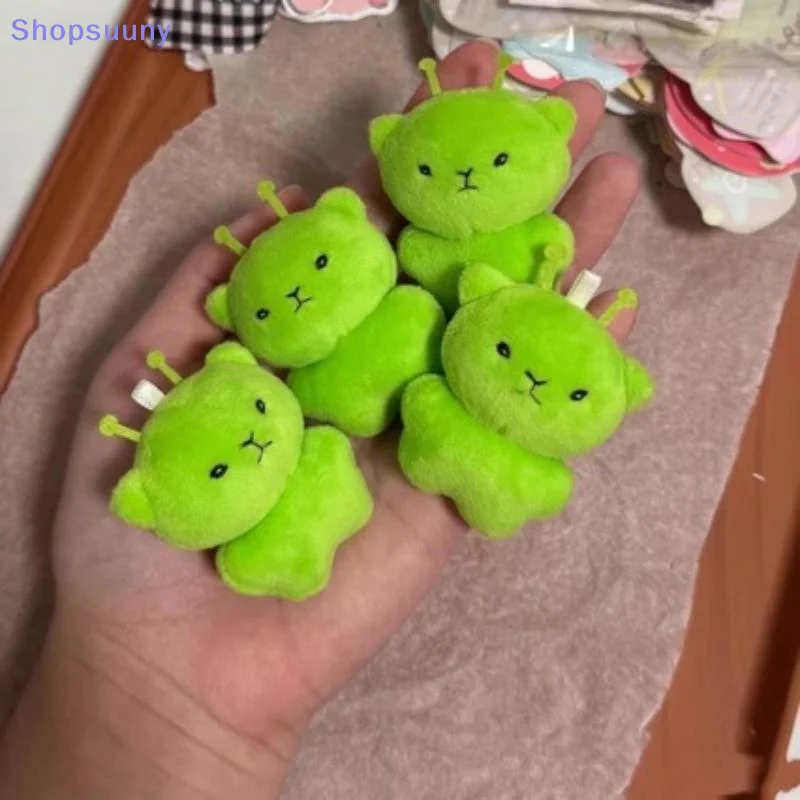 [SU]Alien Cat Plush Toy Cartoon Stuffed Animal Keychain Accessories Creative Ugly Cute Backpacks Pendant Party Gift[SU]