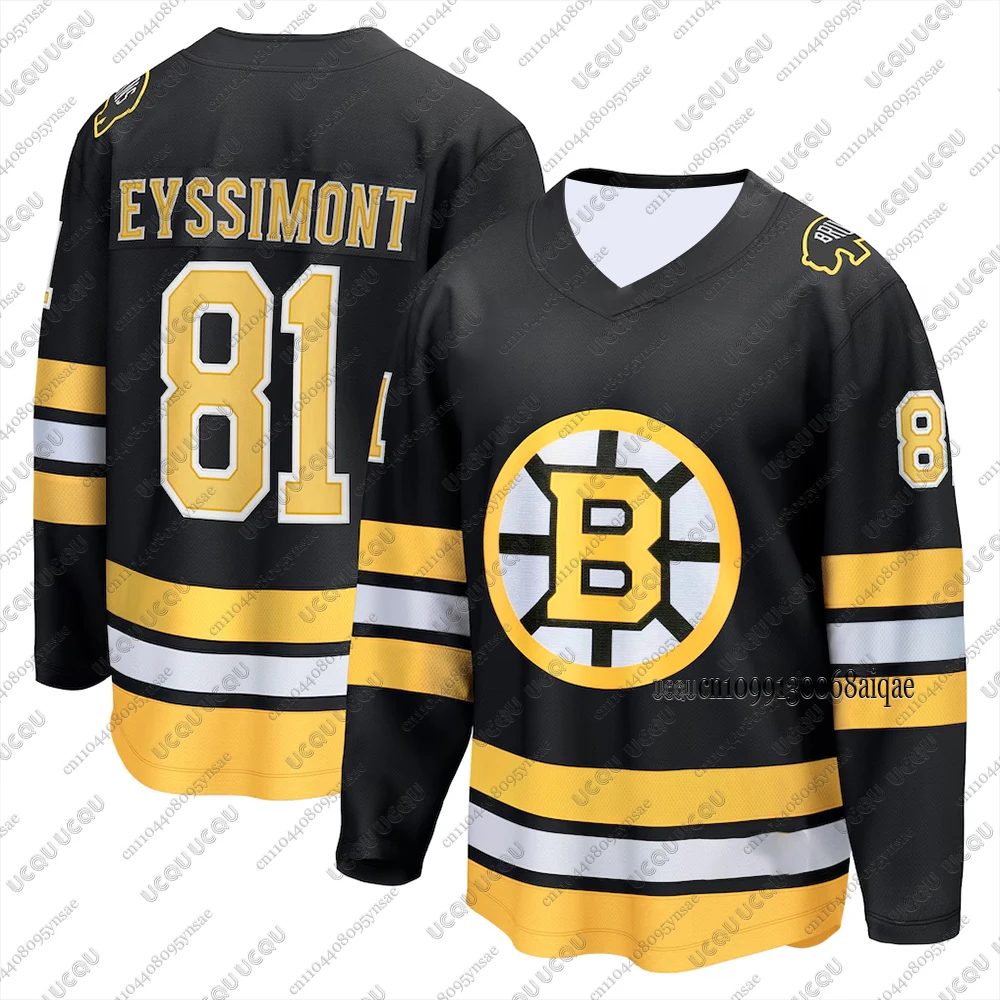Herbst Winter Neue Eishockey-Trikots für Herren Boston Bruins Eishockey-Trikots Freizeit-Sport-Langarm-T-Shirts Damen Herren Trikots – Detail 9