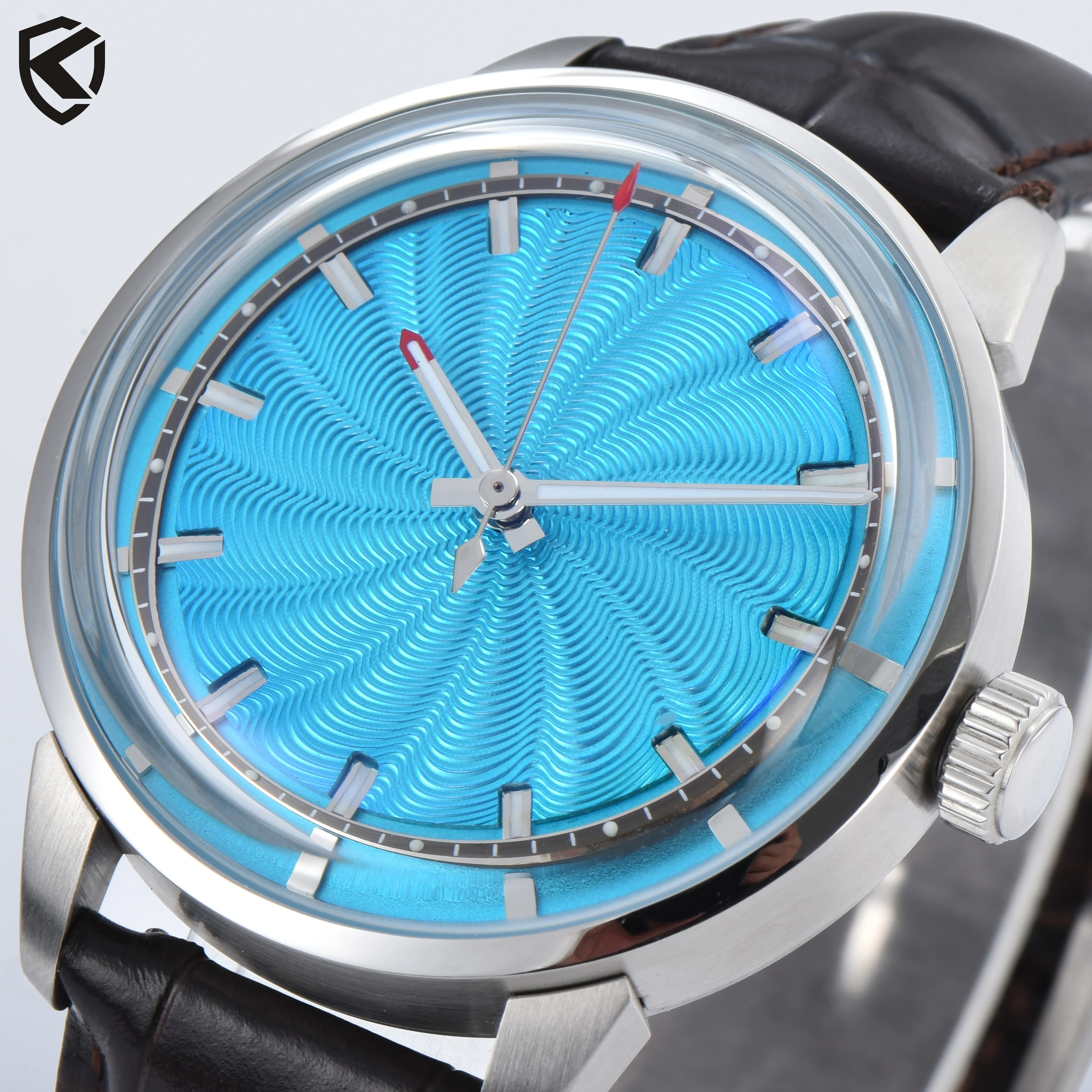 KOULUOLANG 42mm Luxury Men Watch Fit Miyota 8215 Automatic Mechanical Movement 316L Stainless Steel Case High Hardness Glass