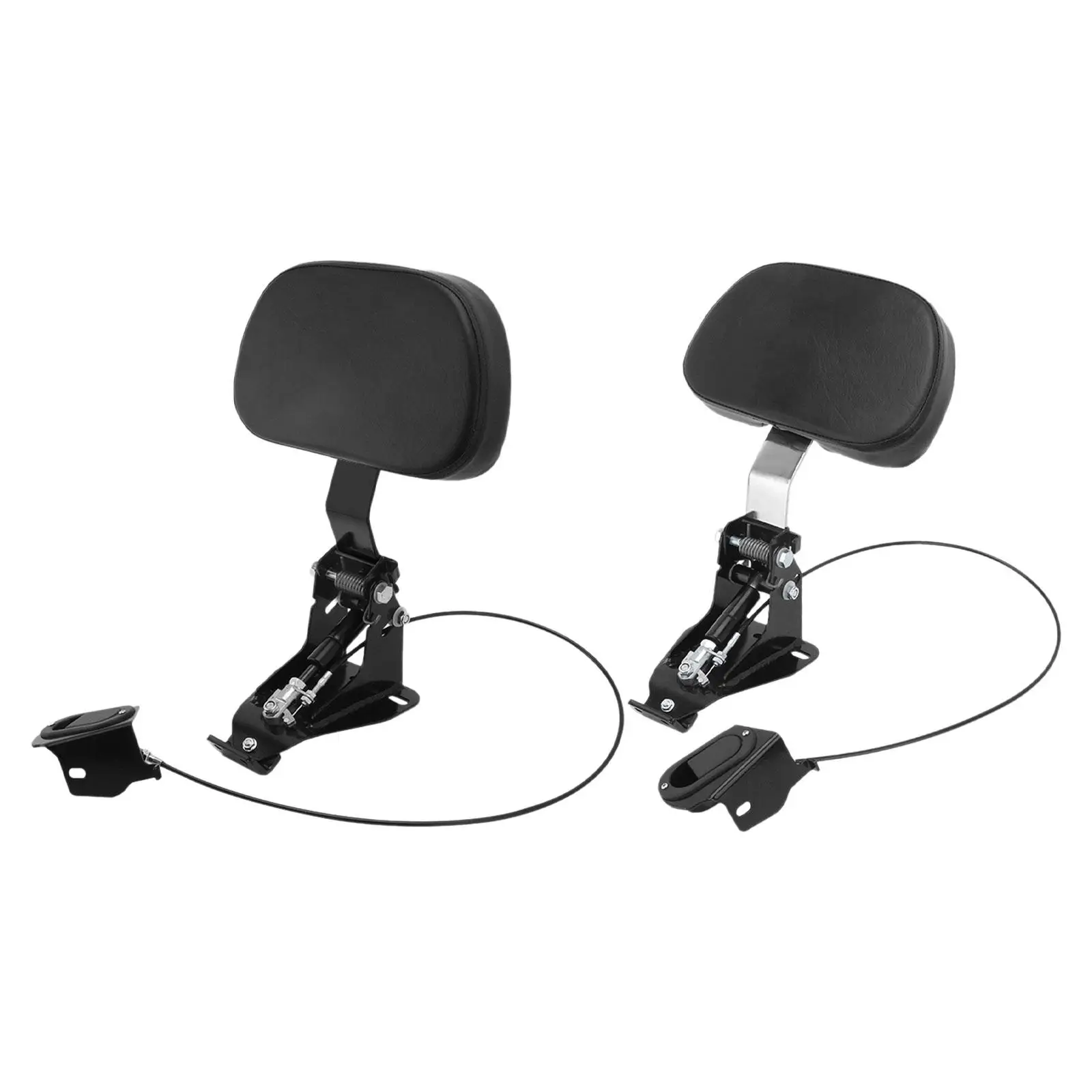 Driver Riders Backrest Ergonomic Design PU Leather Sponge Metal Mounting Set Comfortable Support for Motorcycle