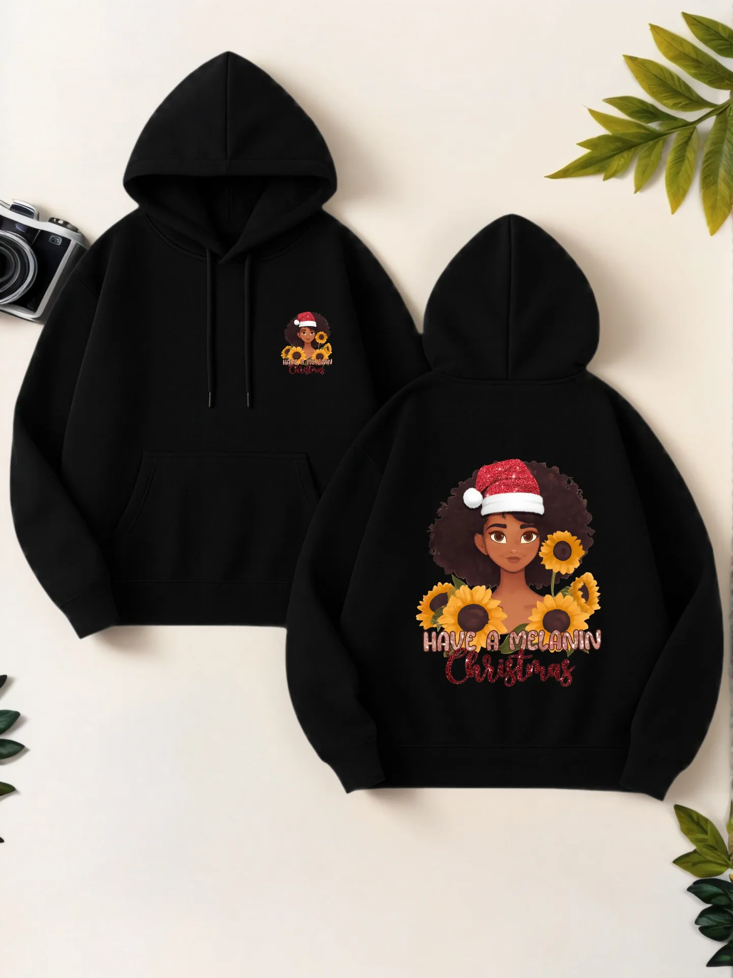 

Women's Graphic Hoodie, Aesthetic Design, Floral Graphic Print, Cozy Comfortable, Casual Everyday Wear, Winter Outfits Women
