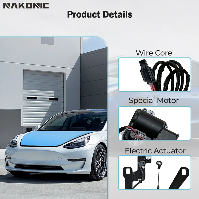 For Tesla model Y 2020-2024 Front Spare Box Electric Suction Lock Automatic Frunk Soft Closing Auto Closer Cars Accessories