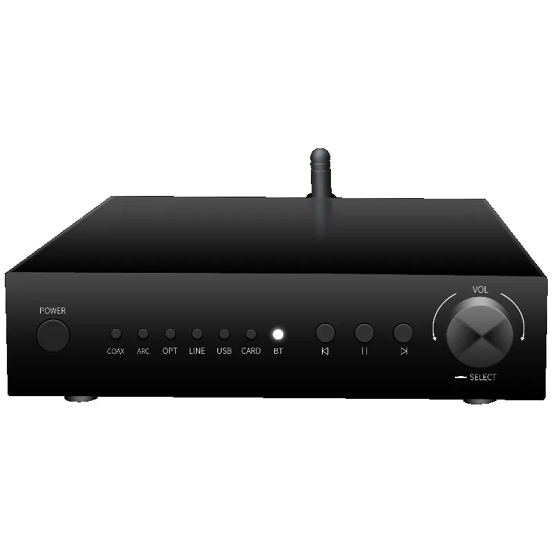 

High Quality Digital Power Amplifier 4-8 Ohm Impedance for Home Theater,4*60W Background Music Power Amplifier