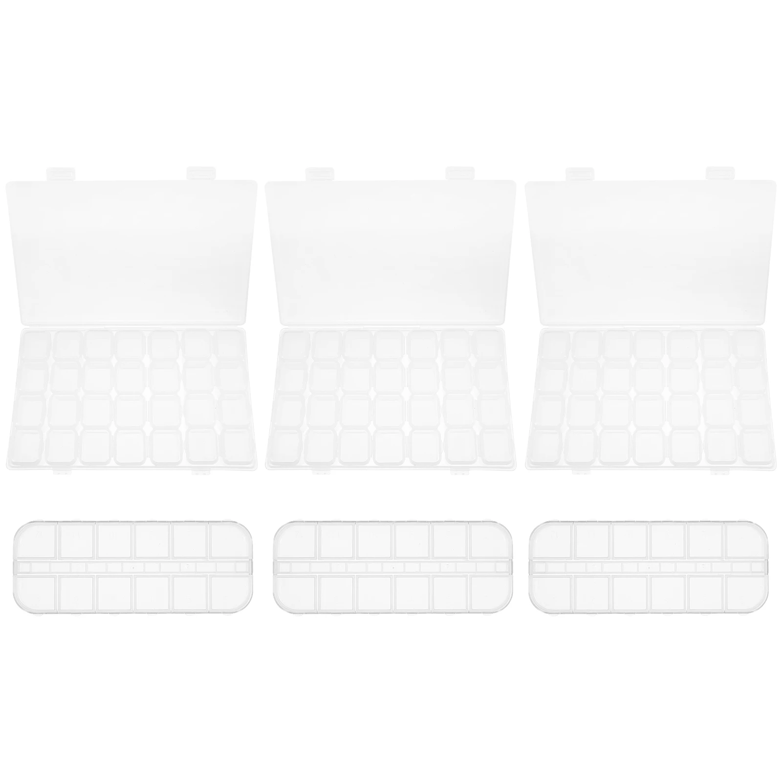 

6 Pcs Nail Accessories Storage Accessory Boxes Nails Rhinestones Drawer Organizers Decor Decorative with Lids Manicure
