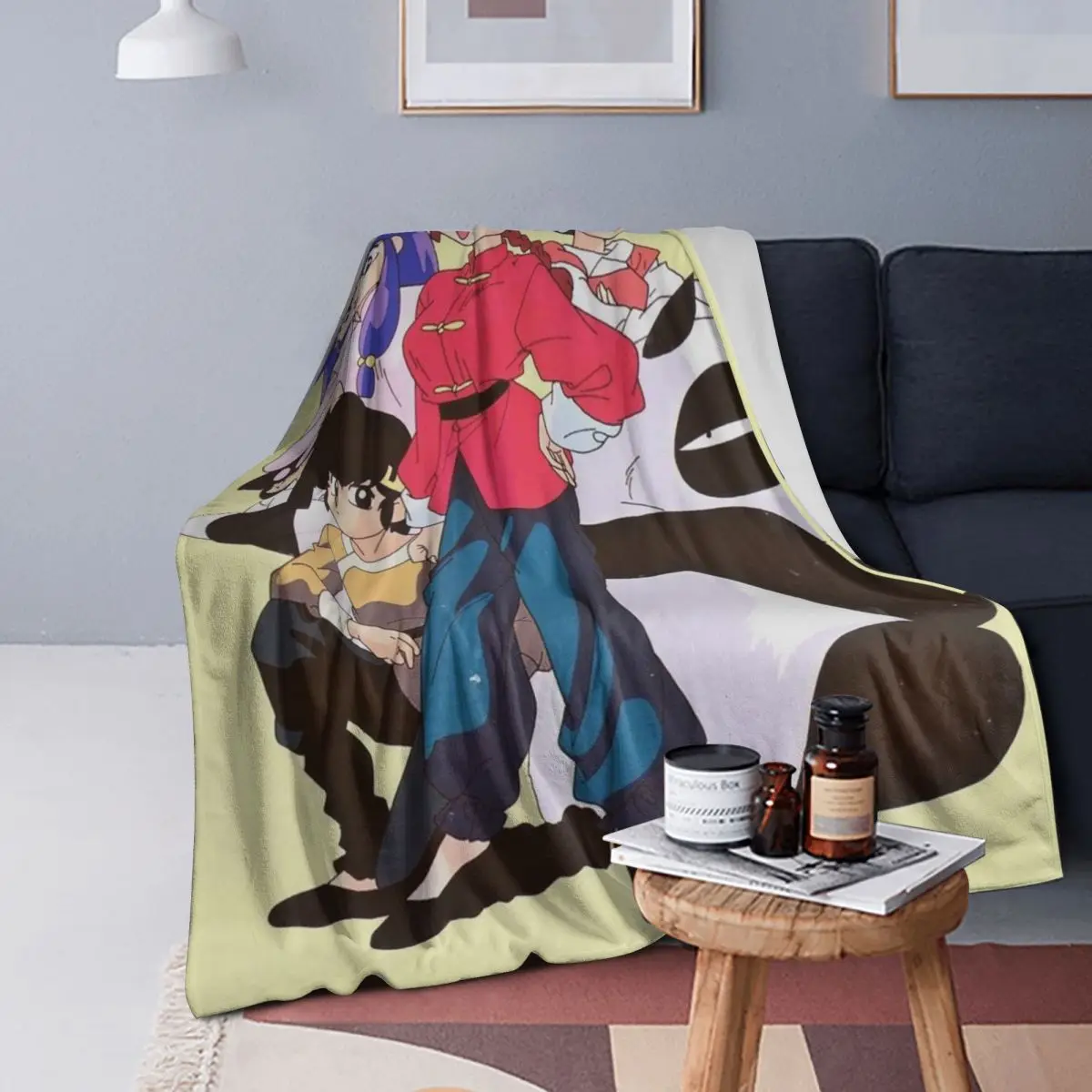 

Ranma 12, одеяло со свиньей для девочек, мягкое теплое фланелевое одеяло, постельное белье для кровати, гостиной, пикника, путешествия, домашний диван