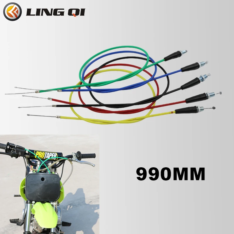 

LINGQI Replacement Motorcycle Throttle Cables Stainless Steel Throttle Line Wire Kit For Dirt Pit Bike Go Kart Part ATV