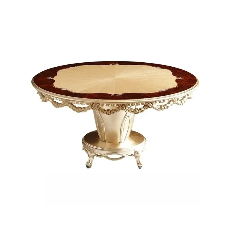

Non Slip Modern Dining Table Luxury Unique Round Design Kitchen Mobile Dining Table Set Living Room Esstisch House Accessories