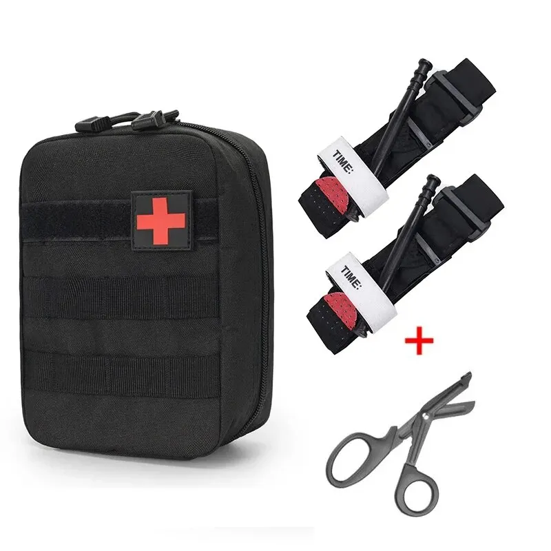 مجموعة الإسعافات الأولية للتخييم والمشي لمسافات طويلة ، مجموعة الصدمات للبقاء على قيد الحياة ، حقيبة إنقاذ EDC ، حقائب أدوات المرافق #1