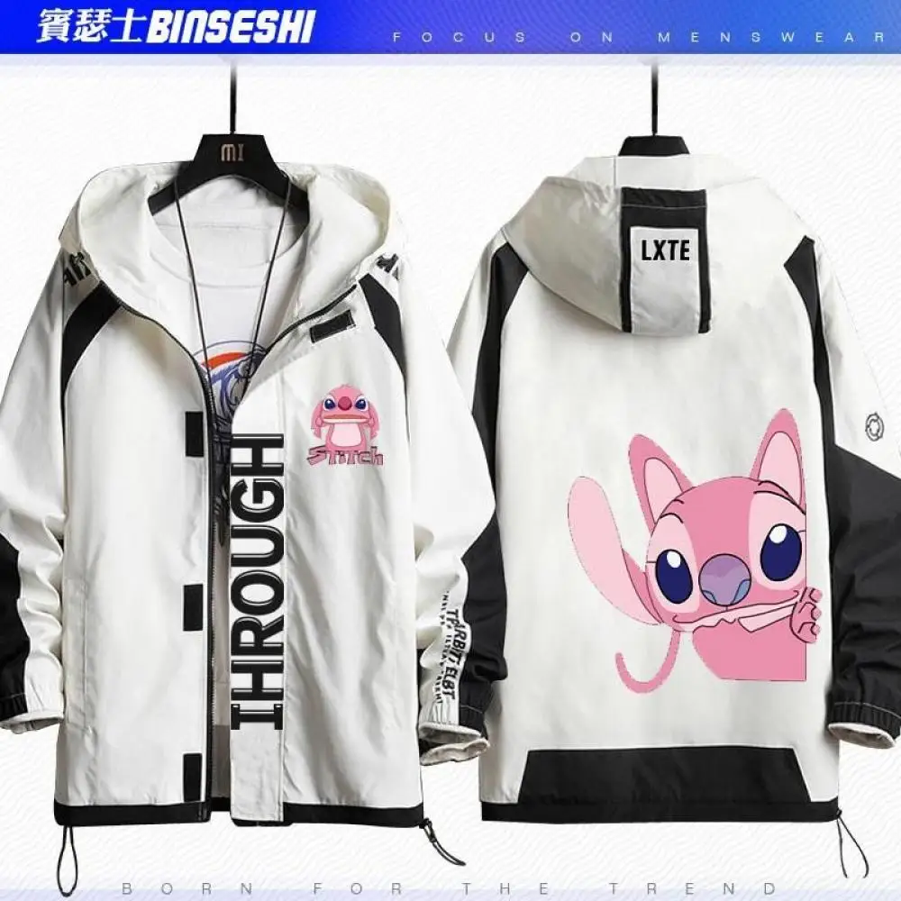 Anime Stitch Women Jacket Kawaii Stitch Cartoon coppia Coat Fashion Travel Warm antivento Top regali di compleanno per uomo e donna