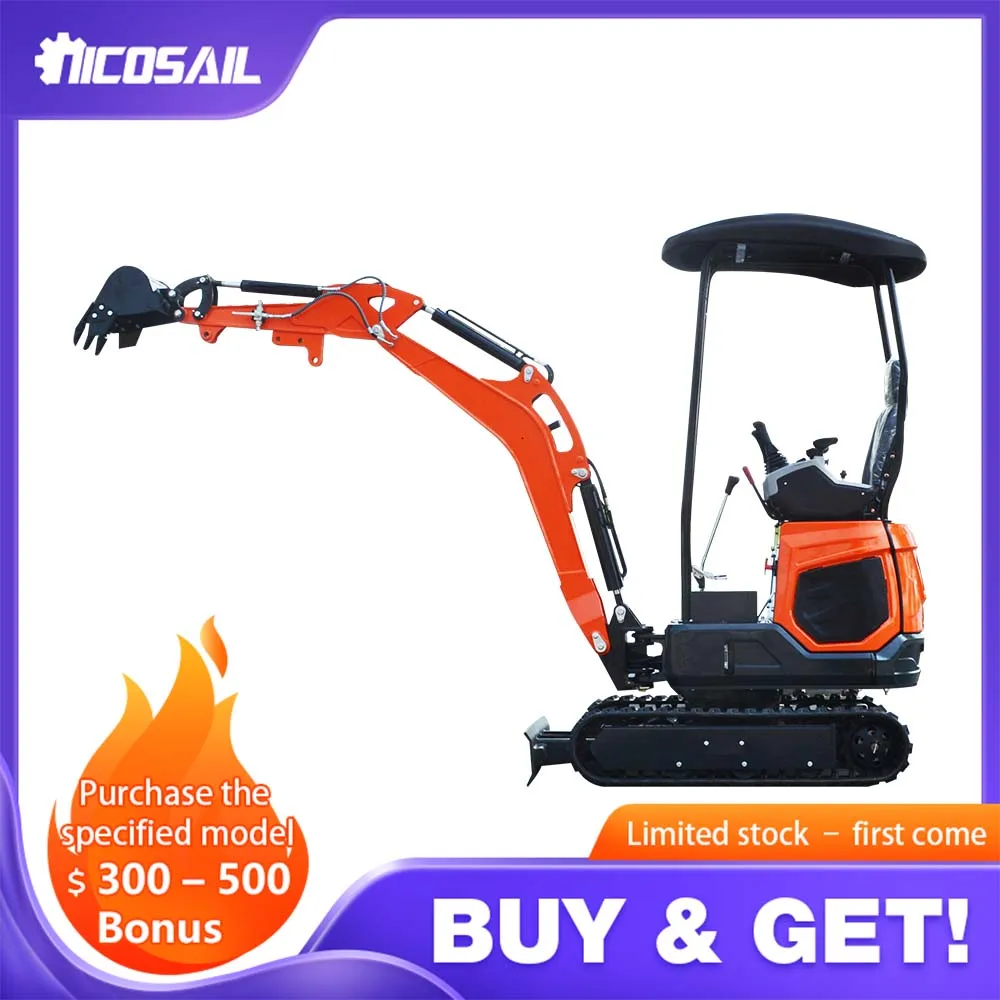 

Earthmoving Machinery Hydraulic Pilot New Mini Crawler Excavator Garden Ranch Newly Sold