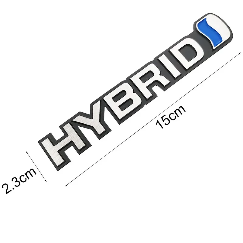 Fashion Metal Car Sticker Emblem Refitting Badge Decal For Hybrid Toyota Camry Rav4 Reiz Lexus BMW Audi Honda Auto Styling