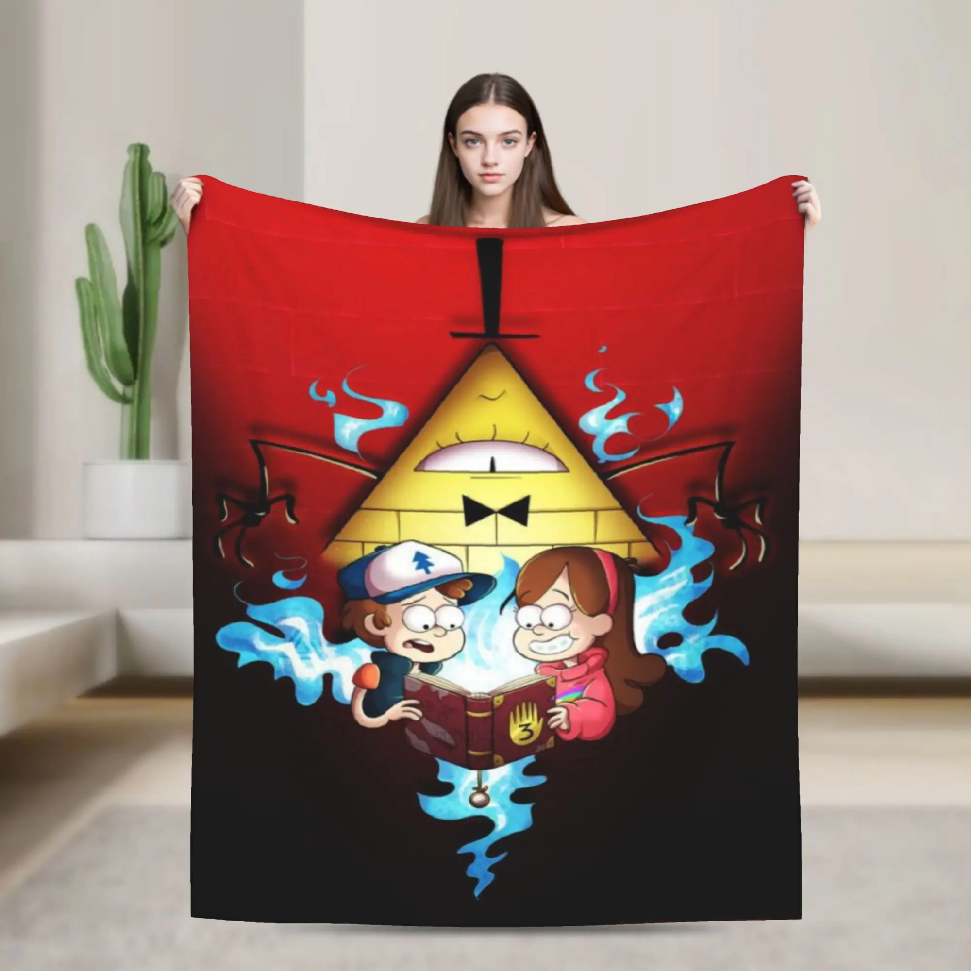 Super Soft Gravitys Falls Throw Blanket Premium Fleece Flannel Lightweight  Bed Blanket Cozy Warm Blankets All Season Use
