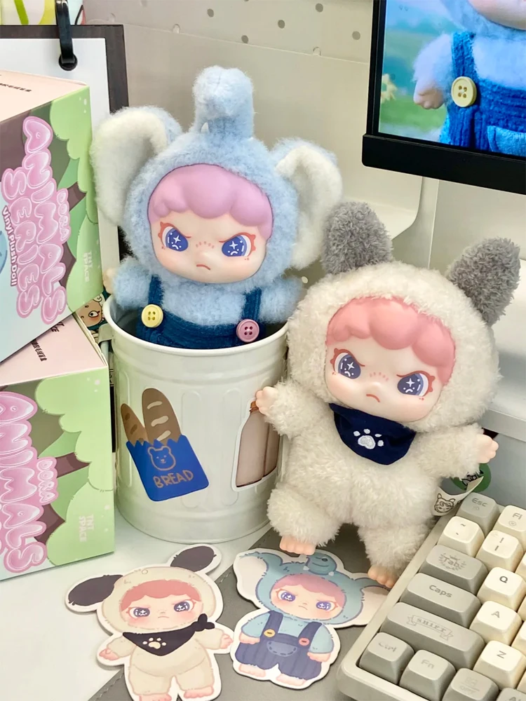 

DORA Furry Animal Series Vinyl Backpack Trendy Pendants Dolls Blind Box Figurines - Collectible Toys for Women Birthday Gifts