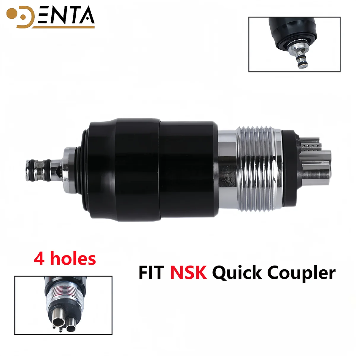 

Orthdent 1Pcs Dental Quick Coupler Connectorle Swivel Coupling Fit M4 NSK Fast High Speed Handpiece Dentist Lab Instruments