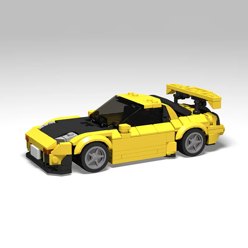 スピードレーシングカーモデル MOC ビルディングレンガ Rx-7 FD 2 ドアスポーツカーモジュラーテクノロジー子供のホリデーギフト組み立ておもちゃ