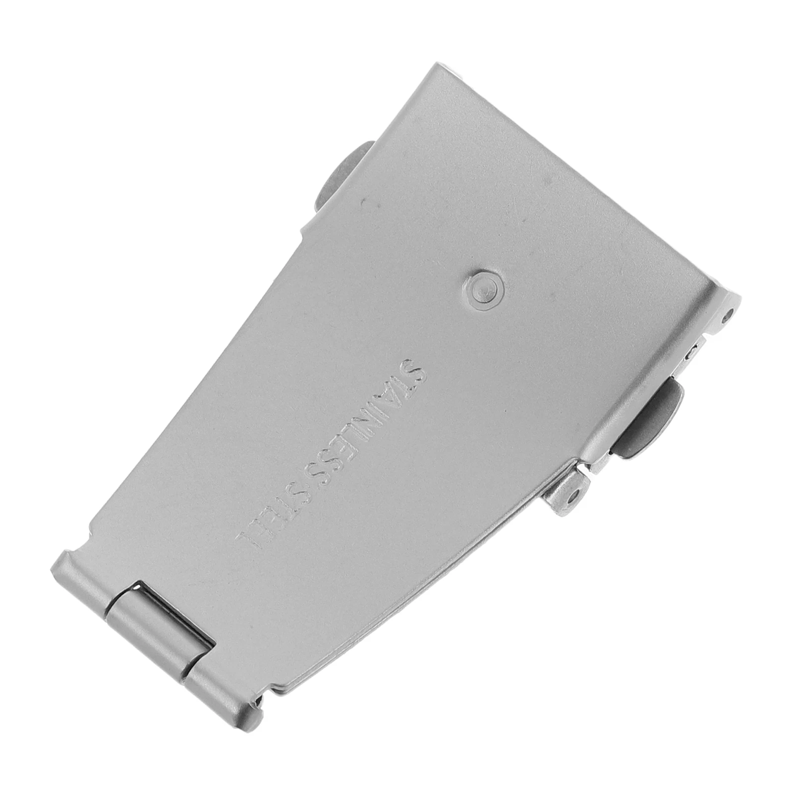 

Folding Strap Buckle Polished Stainless Steel Watch Band Bracelet Watchbands Female Watches Men's Wrist Double Silver Miss