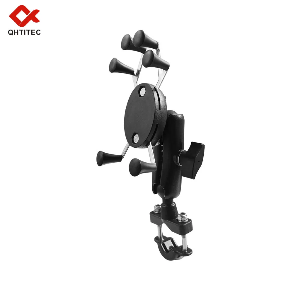 Motorcycle Bicycle Handlebar Ram Mount Base with 1 Inch Ball Mount Rail Ram Support for Action Camera Mobile Phone Smartphone
