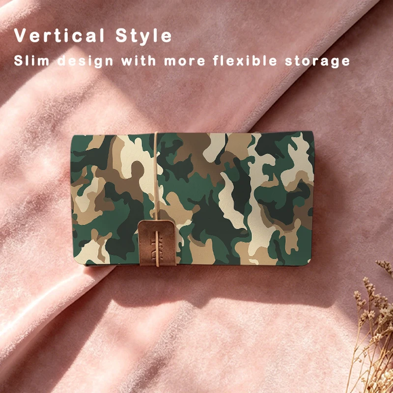 Green Camo Photo Album 80 Pockets 3 Inch Polaroid Picture Storage Book Travel Camping Family Couple Memory Keepsake Holiday Gift