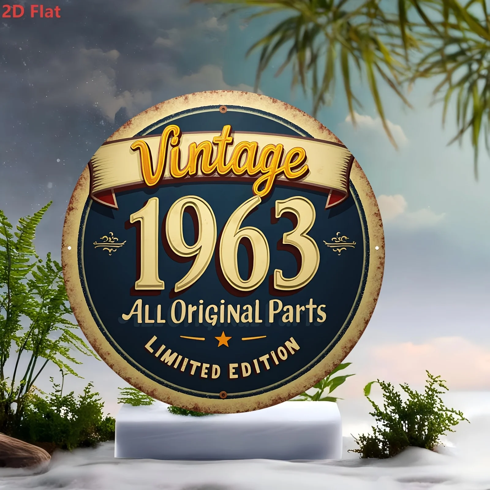 2D Flach – 1 Stück Vintage 196 – Vintage Collectible Signs Bewertung und Preis
