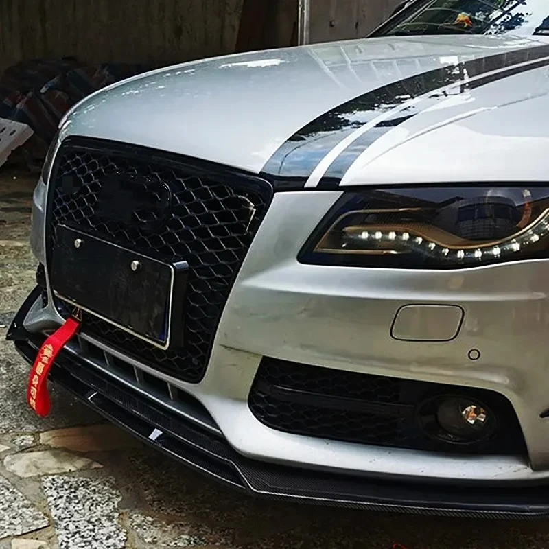 Picture 3: Front Bumper Lip Chin Spoiler Splitter Diffuser Bodykit Universal For Audi A3 A4 Q3 S3 S4 S6 B6 B7 B8 B8.5 Accessories