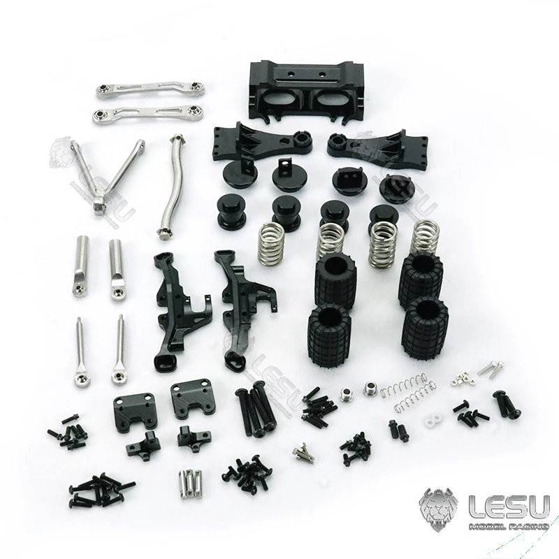 

1/14 LESU Metal Air Bag Suspension Of Rear Axles Rear Through Axles for RC Tractor Truck DIY Tamiyaya Dump Car Parts Boys Toys