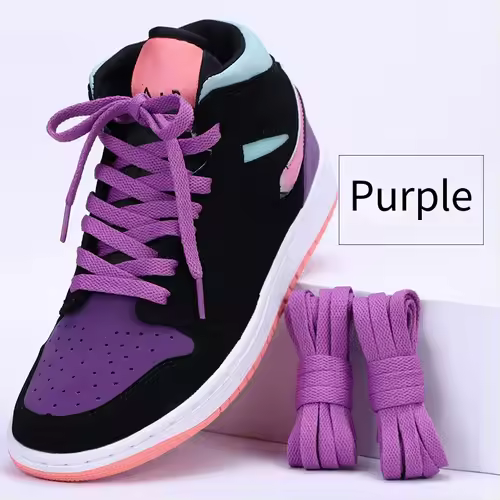 1 pair flat shoes Solid color shoelaces Canvas shoes sports and leisure shoelaces length 100/120/140/160/180cm Shoe accessories - Image 27